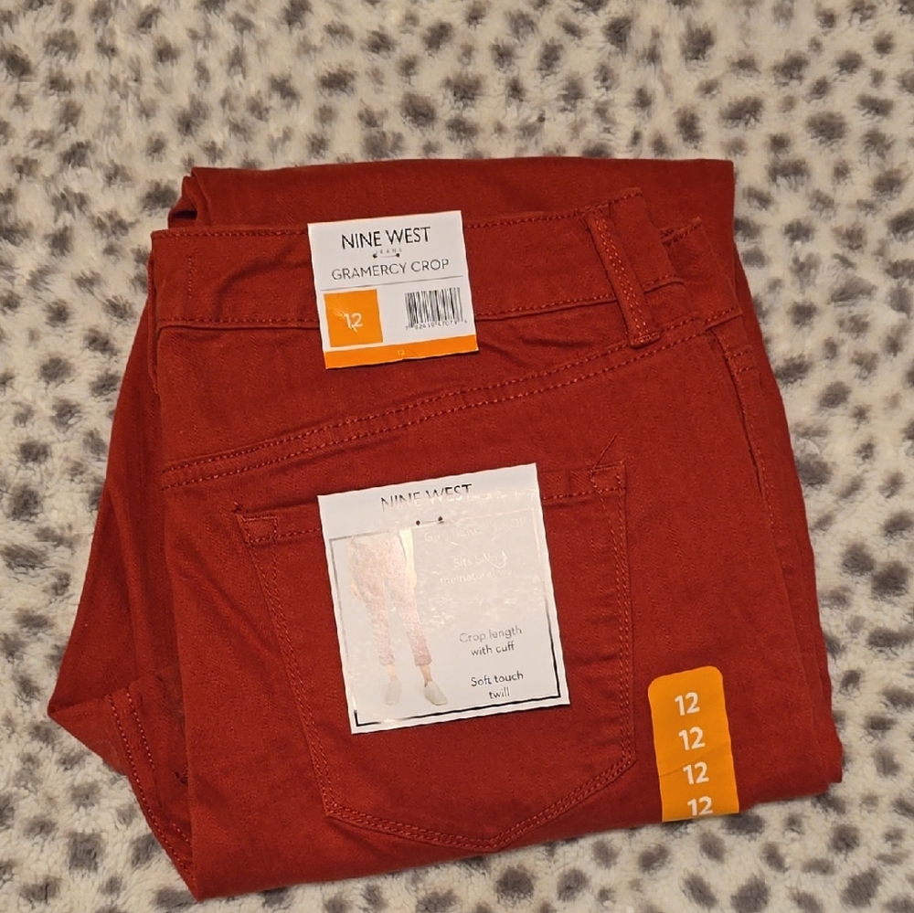 Nine West Women's Burnt Orange Chinos